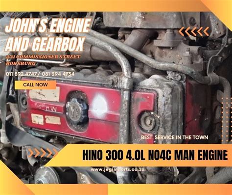 Operation Section. . Hino no4c engine manual